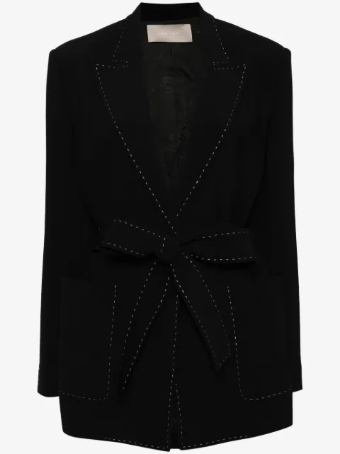 Elie Saab topstitch blazer