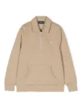 POLO RALPH LAUREN KIDS quarter-zip sweatshirt - Neutrals