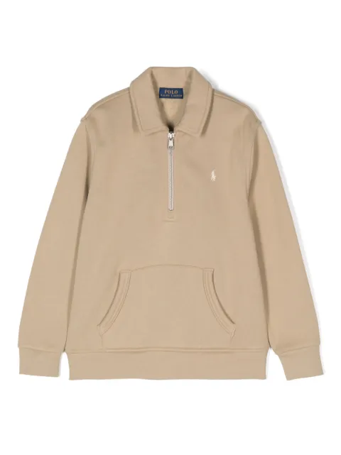 POLO RALPH LAUREN KIDS quarter-zip sweatshirt 