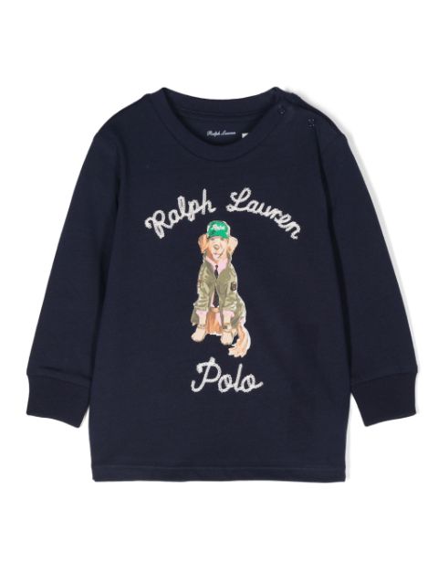 Ralph Lauren Kids logo-embroidered cotton T-shirt