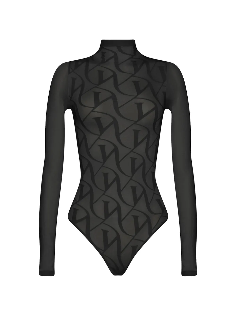 Wolford Body aus Logo-Jacquard - Schwarz