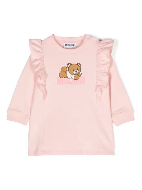 Moschino Kids Abito Teddy Bear con stampa