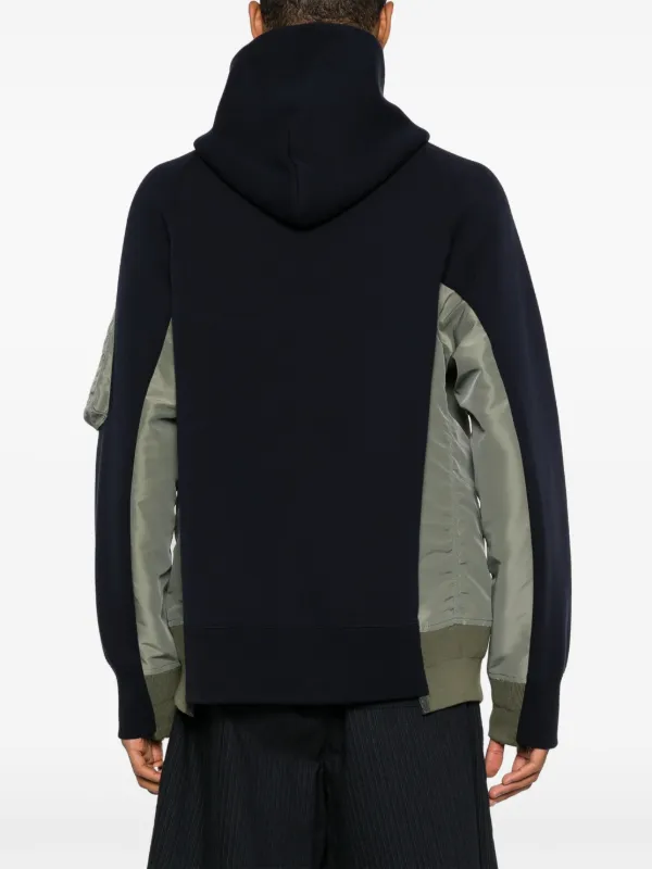 Sacai ドローストリング パーカー | ブルー | FARFETCH JP
