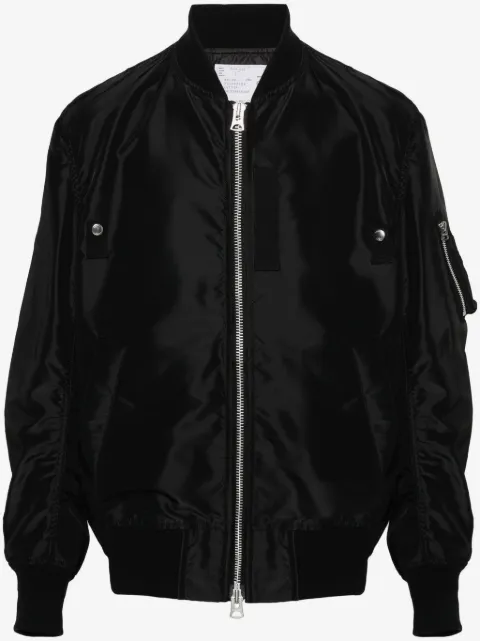 sacai chamarra bomber con cierre