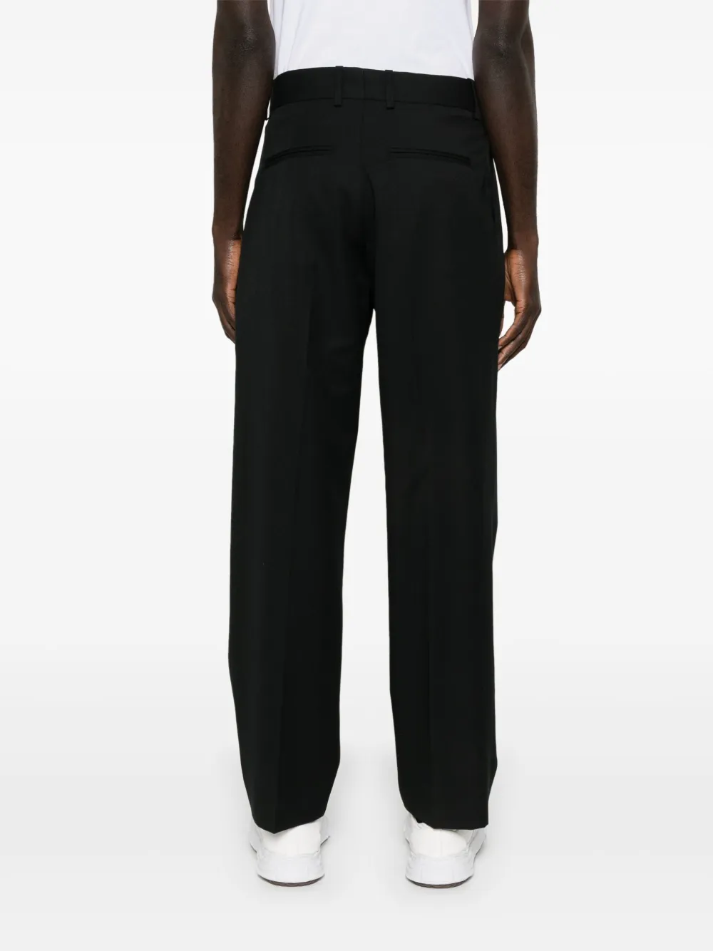 Drôle De Monsieur Broek met geborduurd logo Zwart