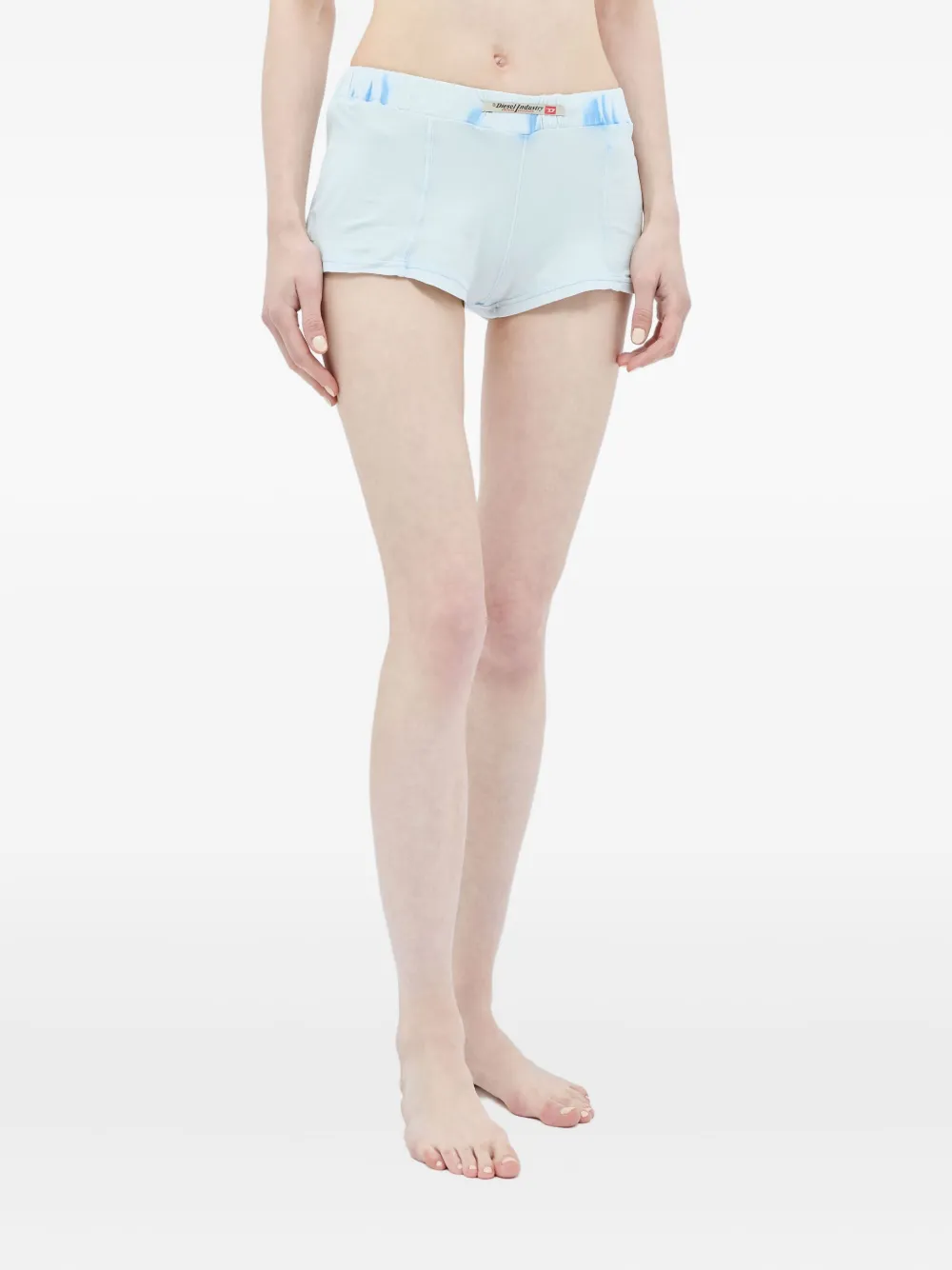 Diesel Shorts met logopatch Blauw