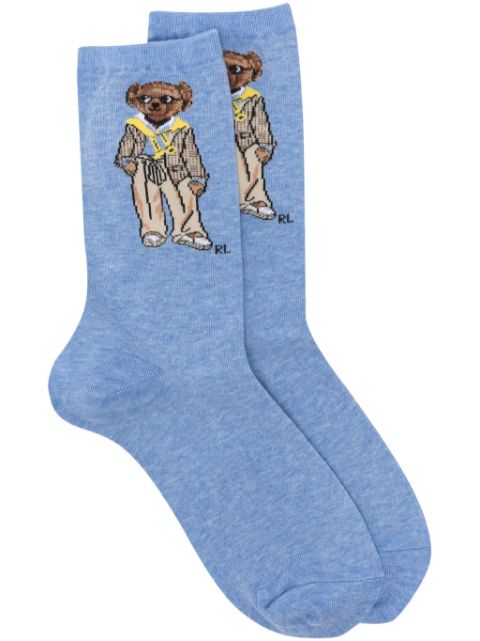 Polo Ralph Lauren calcetines con bordado Teddy Bear