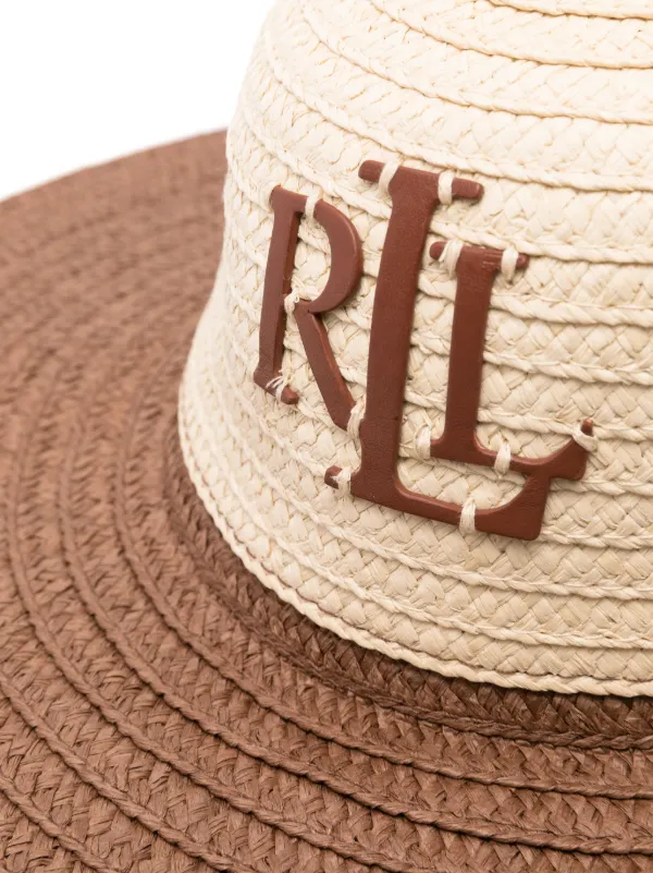 Lauren Ralph Lauren logo-appliqué Paper Sun Hat | Neutrals  display picture 3