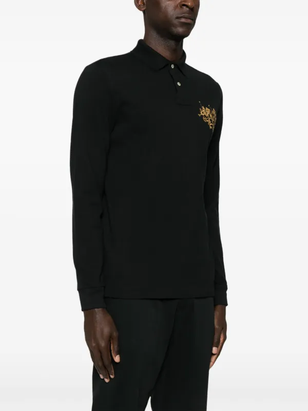 Polo Ralph Lauren Big Pony embroidered Polo Shirt Black FARFETCH TR