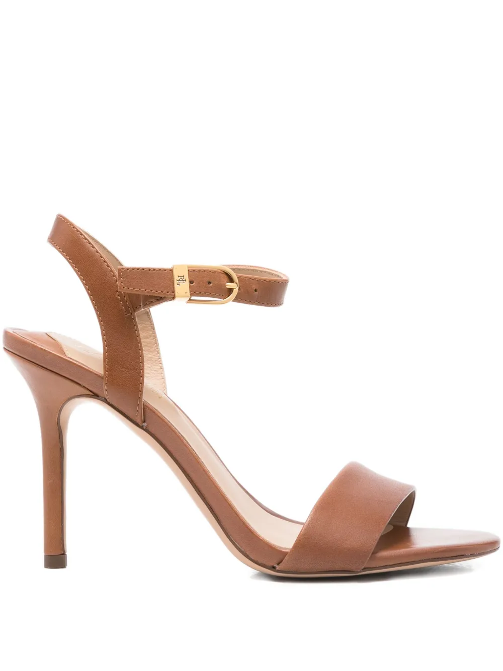 Lauren Ralph Lauren 90mm Gwen ankle-strap heeled sandals Brown