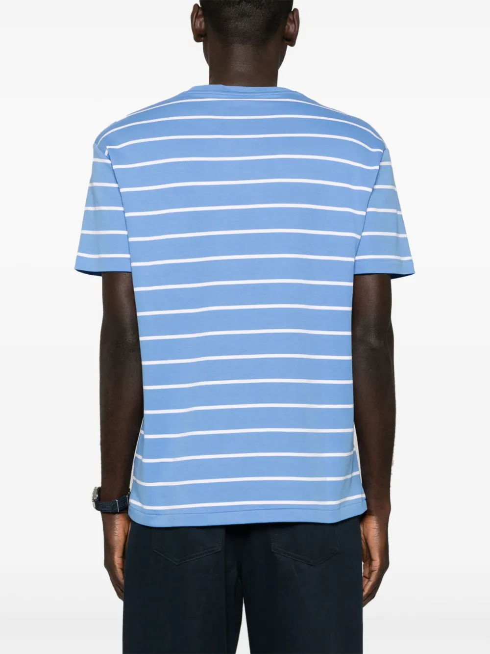 Polo Ralph Lauren Gestreept T-shirt met Polo Pony-patroon Blauw