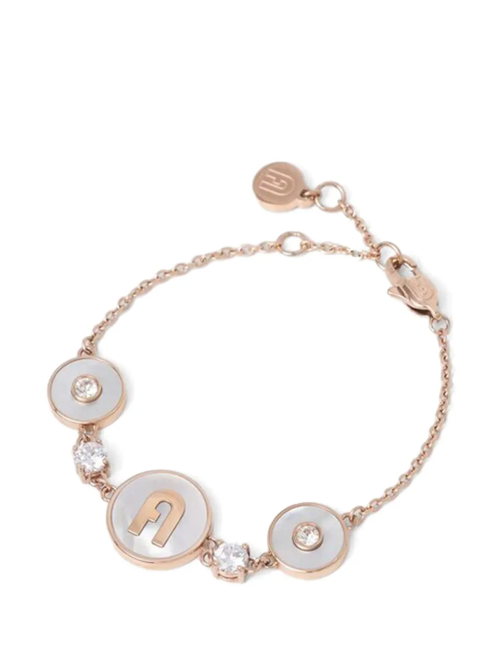 Furla logo charm bracelet - Rosa