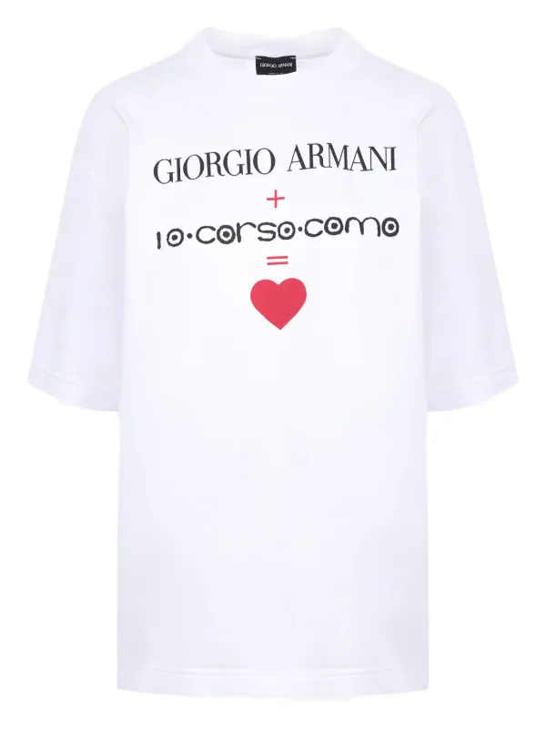 Giorgio Armani X 10 Corso Como Cotton T-shirt in White