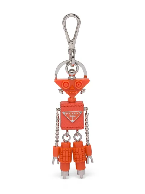 Prada Robot Saffiano leather keychain