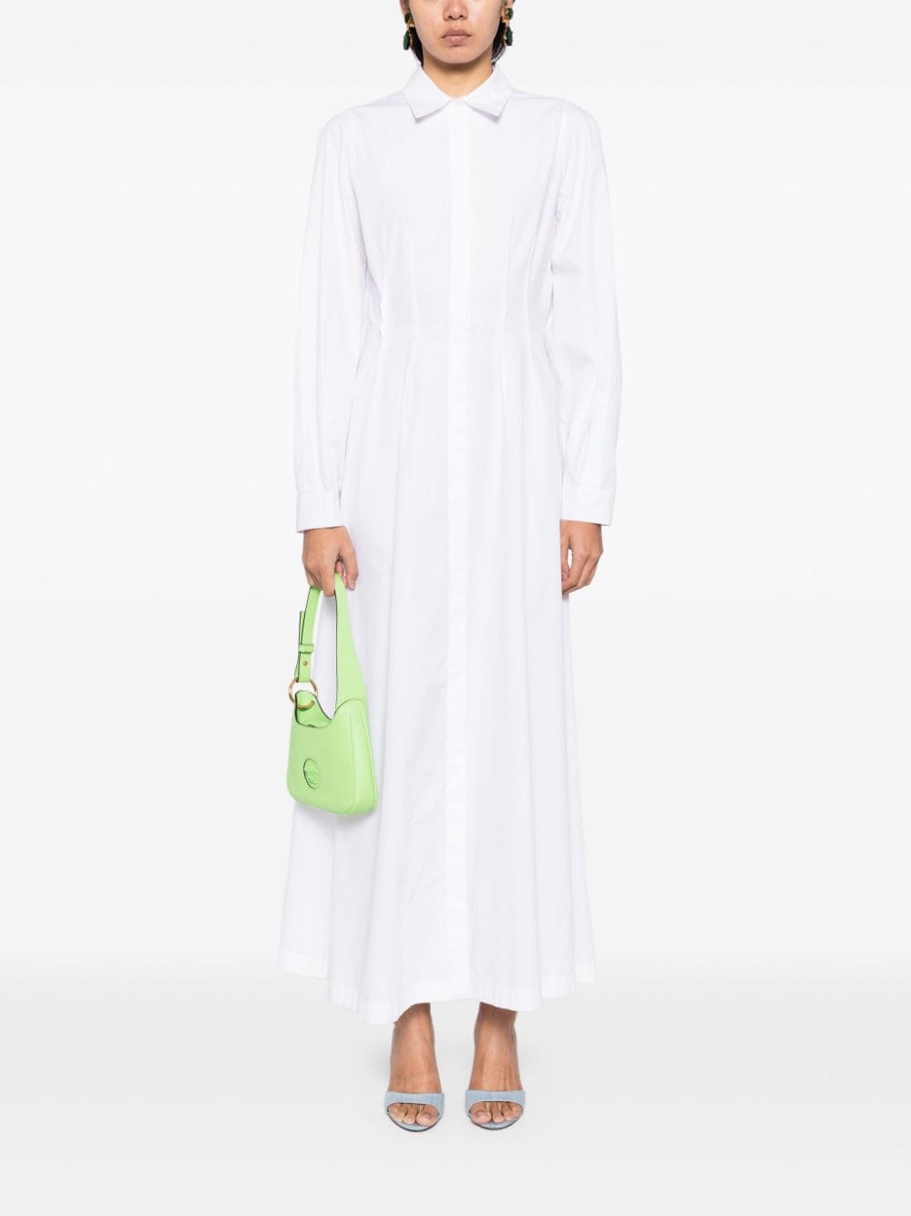 Shop Elie Saab Classic Collar Dresses In White