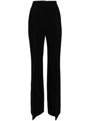 パンツ ELIE SAAB WIDE-LEG TROUSERS IN CREPE DE CHINE ELIE SAAB Floral-print silk crepe de chine wide-leg pants