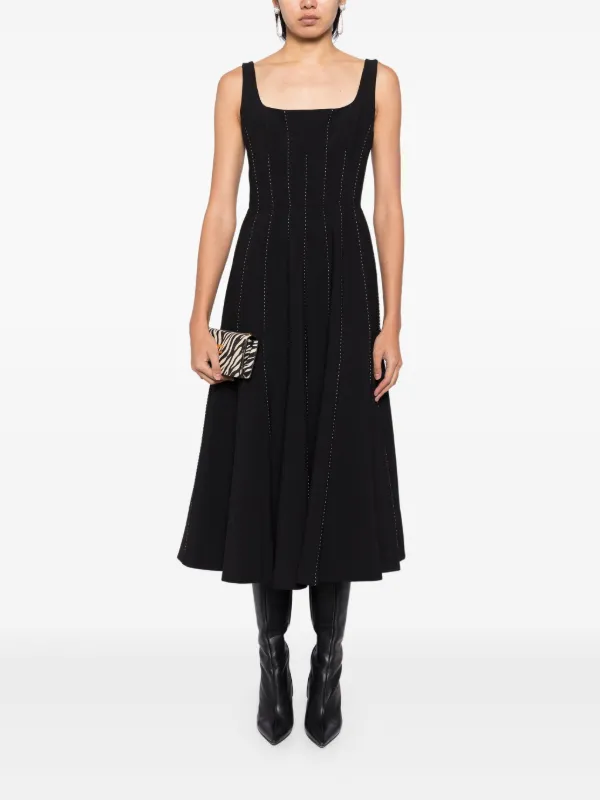 Elie Saab Patchwork Design Party Dresses Black FARFETCH AE