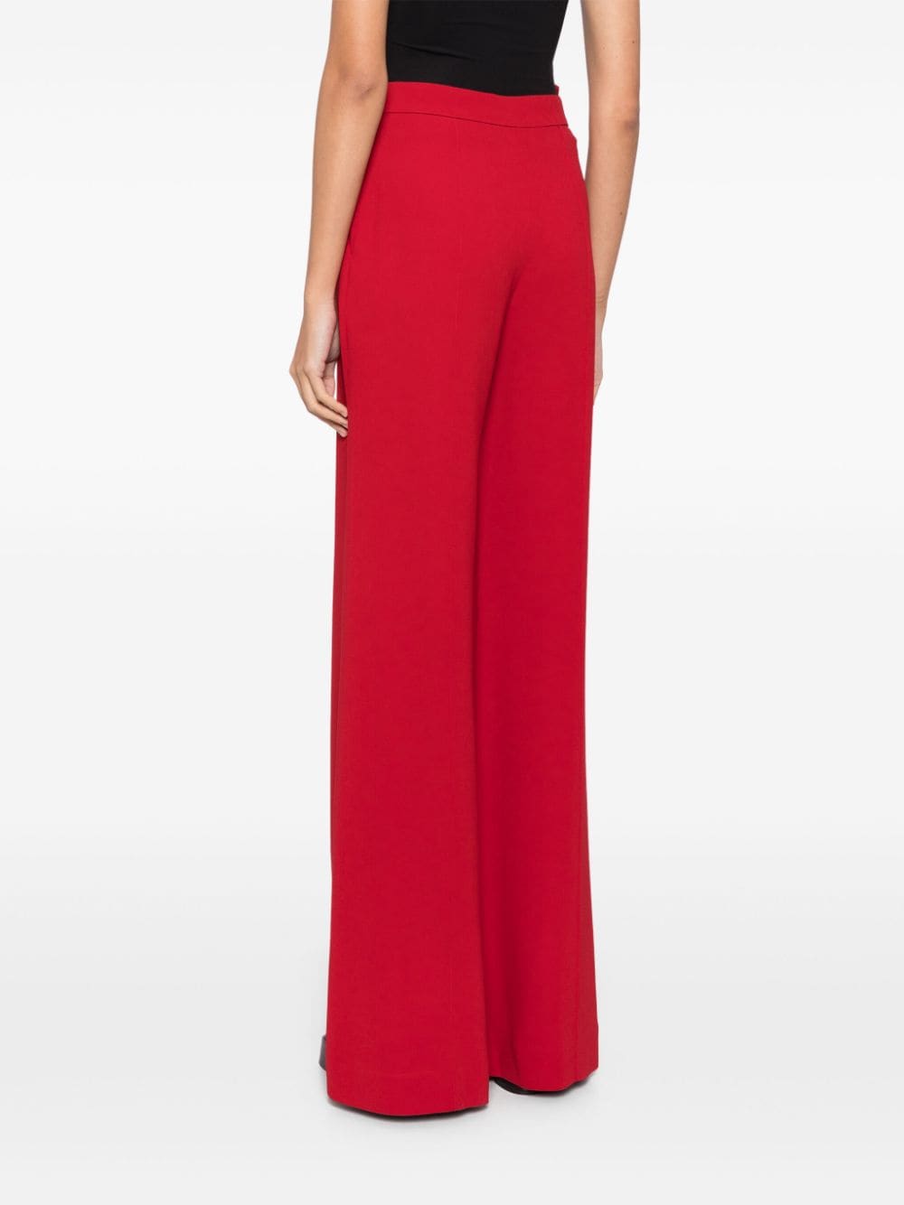 Shop Elie Saab Exposed-seam Detailing Trousers In Diana Red