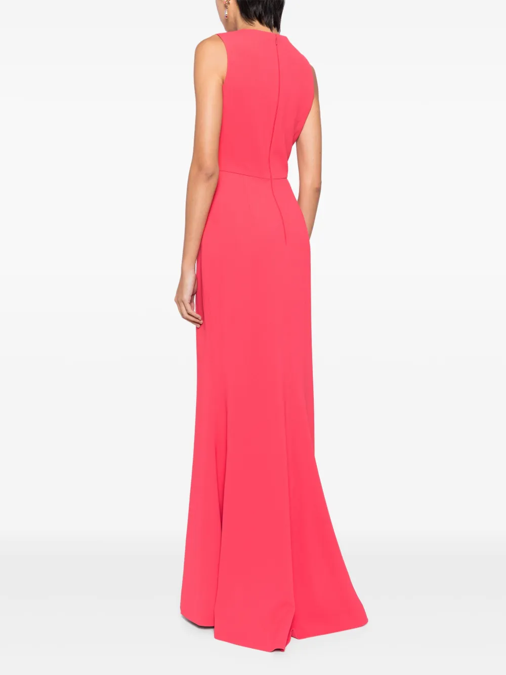Elie Saab Maxi-jurk met V-hals Roze