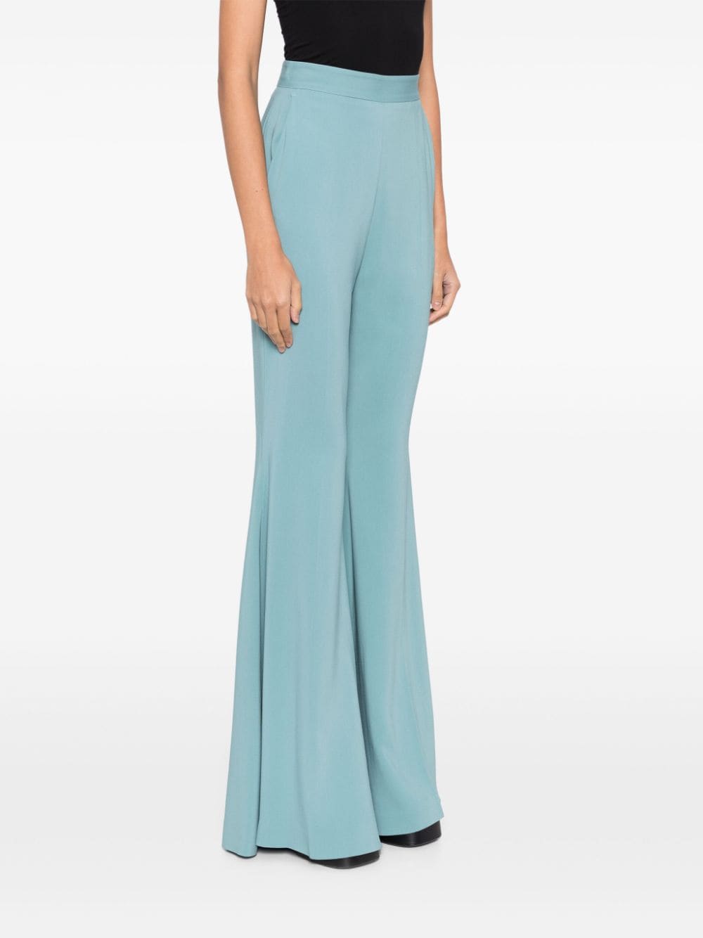 Shop Elie Saab Exposed-seam Detailing Trousers In Blue