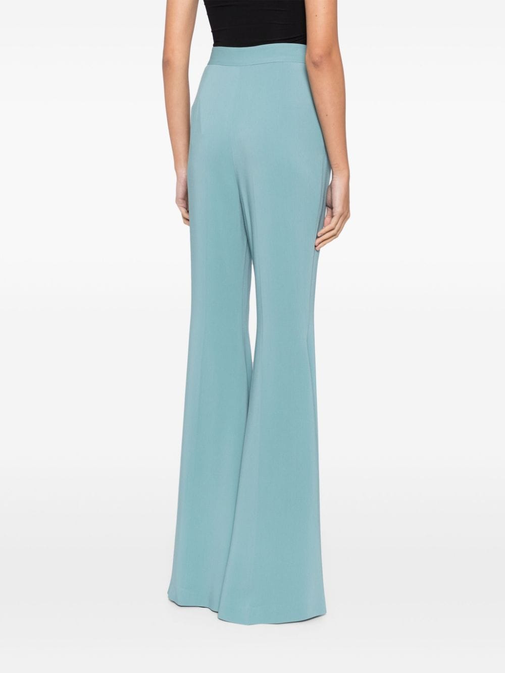 Shop Elie Saab Exposed-seam Detailing Trousers In Blue