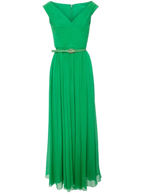 Elie Saab vestido de seda plisado