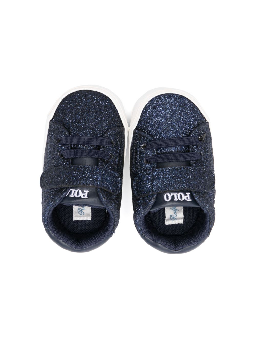 POLO RALPH LAUREN KIDS Sneakers met glitter Blauw