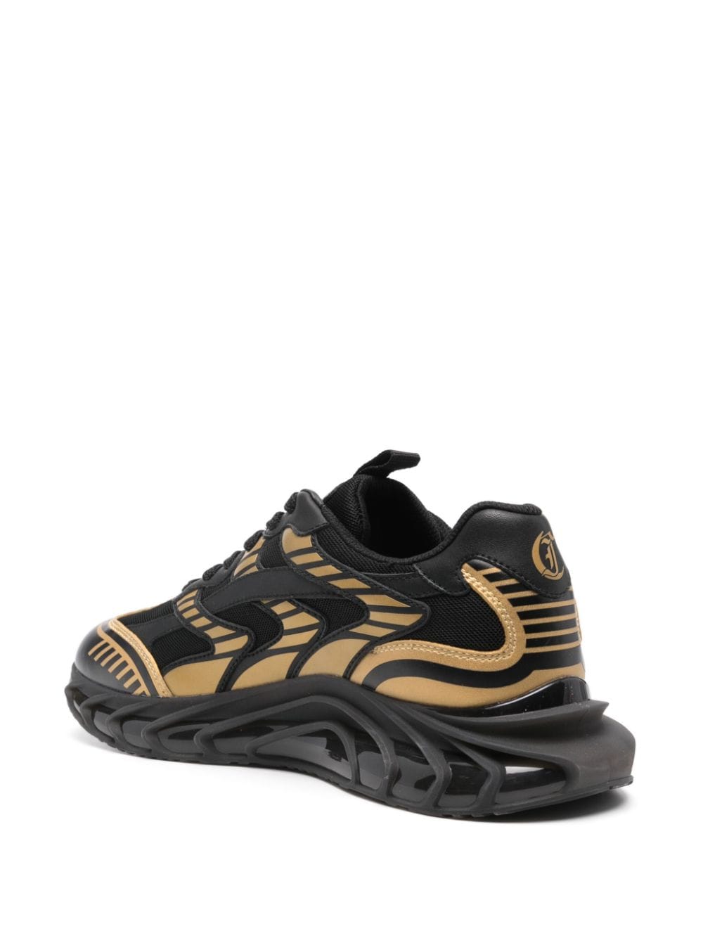 Shop Just Cavalli Leto Dis.2 Sneakers In Black