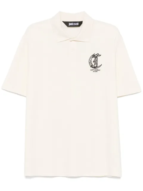 Just Cavalli playera tipo polo con logo bordado