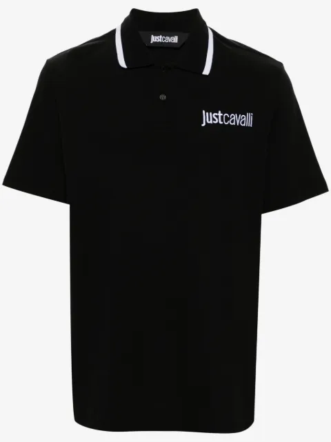 Just Cavalli playera tipo polo con logo bordado