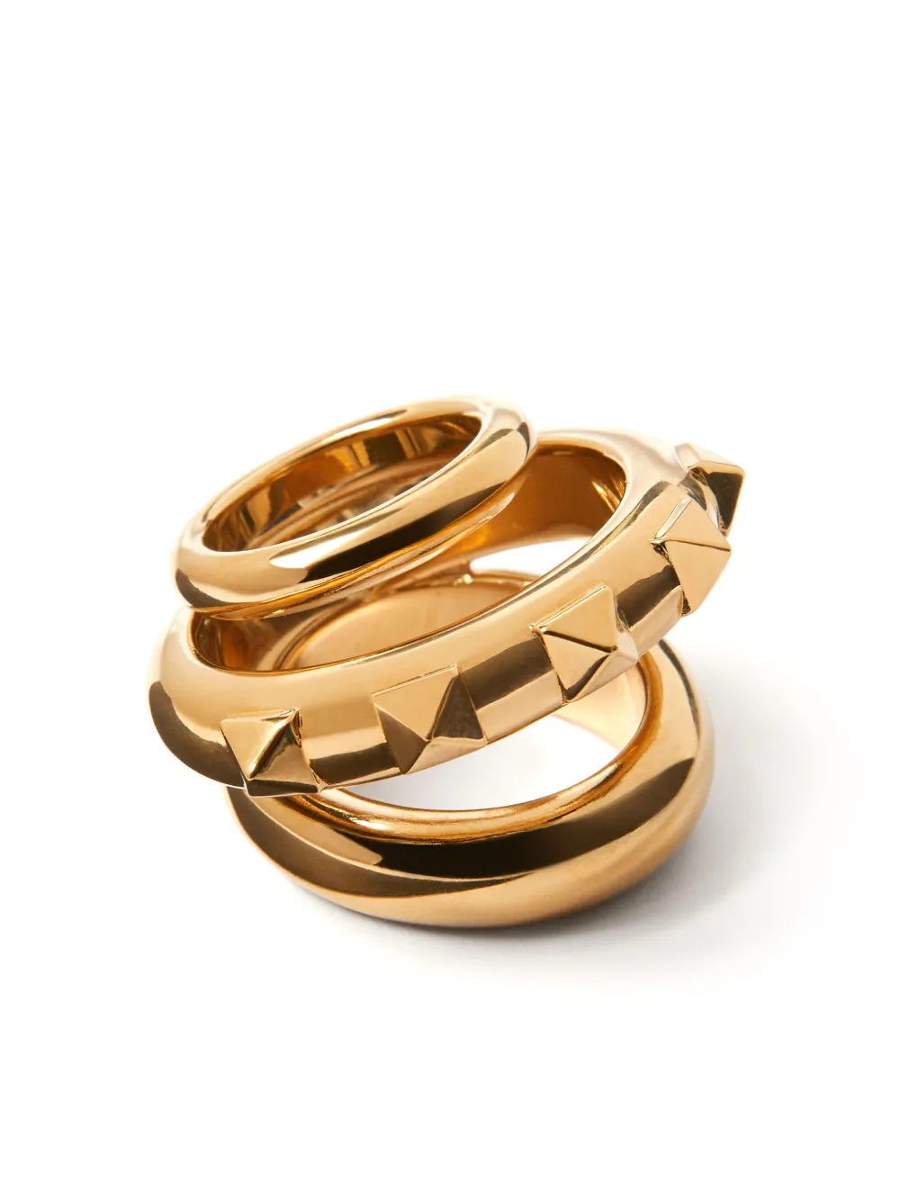  Valentino Garavani Rockstud Ring - Gold 