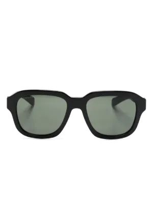 GUCCI オーバーサイズサングラス ブラック Gucci Eyewear オーバーサイズ サングラス | ブラック | FARFETCH JP