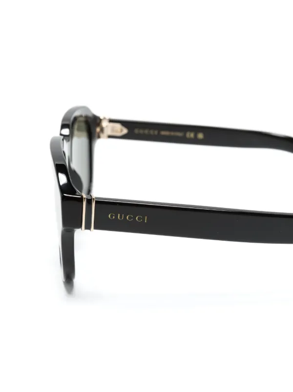 Gucci Eyewear オーバーサイズ サングラス | ブラック | FARFETCH JP