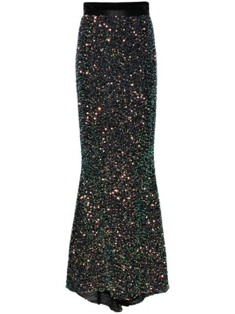 STYLAND sequined column maxi skirt