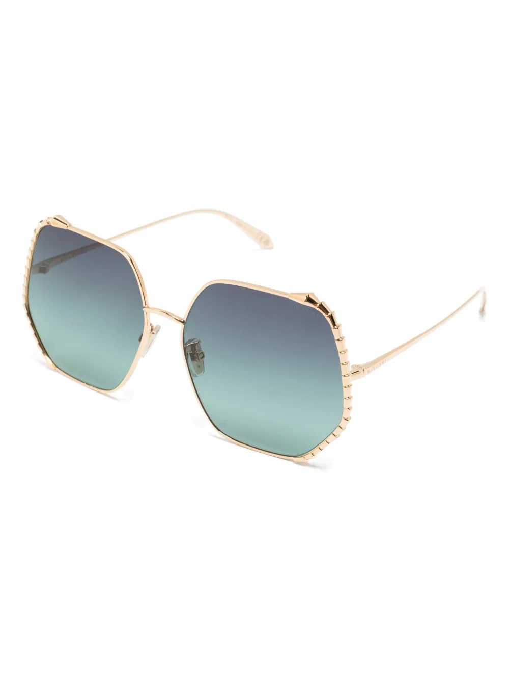 Bvlgari Zonnebril met oversized montuur Goud