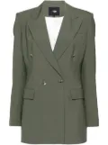Maje double-breasted blazer - Green