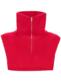 Maje zip-up neck warmer - Red