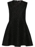 Maje rhinestone-embellished mini dress - Black