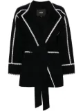 Maje double-faced coat - Blue