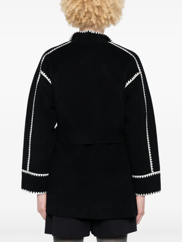 Maje ダブルフェイスコート | ブルー | FARFETCH JP