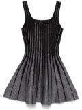 Maje glittered mini dress - Black