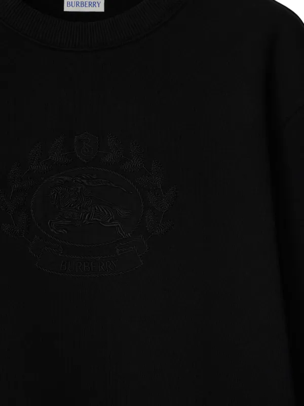 Burberry Equestrian Knight Sweatshirt | Schwarz | FARFETCH DE