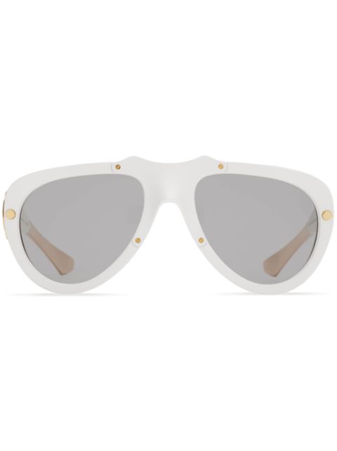 Burberry Eyewear Shield Mask pilot-frame sunglasses Men