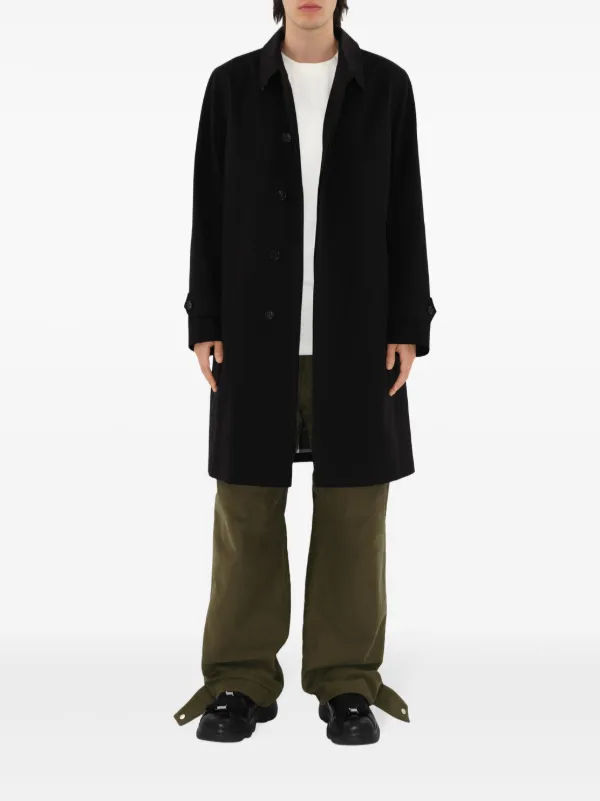 Burberry ギャバジン コート | ブラック | FARFETCH JP