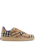 Burberry Terrace checked canvas sneakers - Neutrals