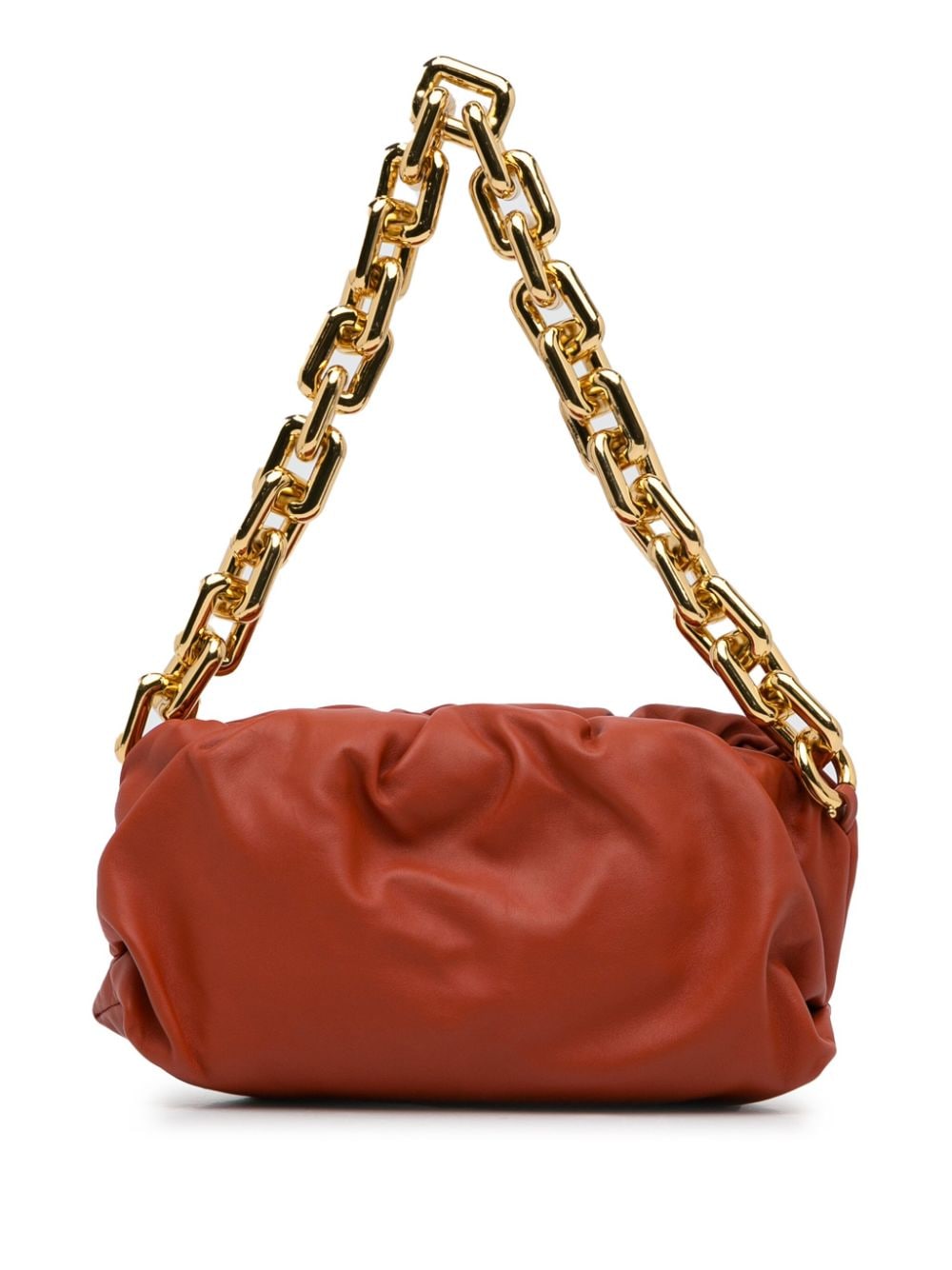 Pre-owned Bottega Veneta 2012-present The Chain Pouch Shoulder Bag In Red