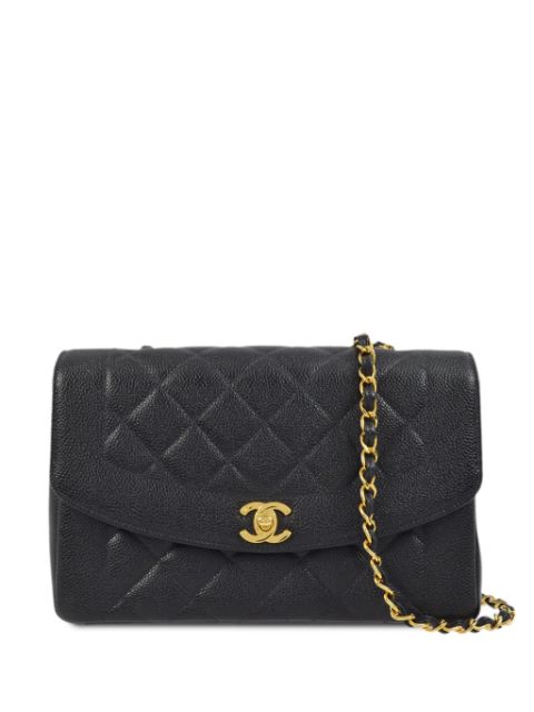 HOT SALE CHANEL 1998 medium Diana shoulder bag Women