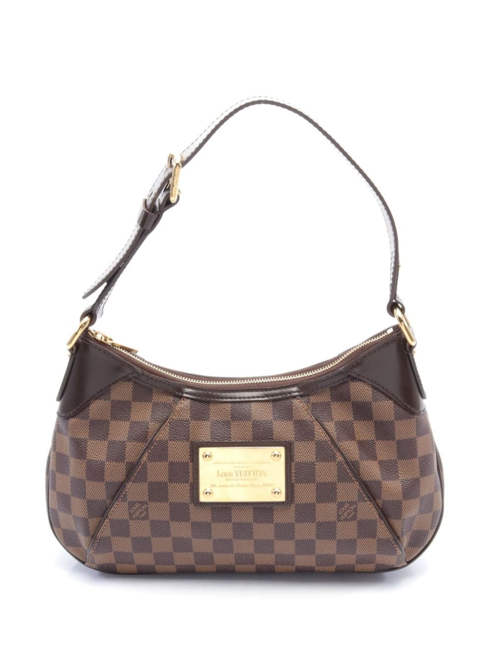 Pre-owned Louis Vuitton 2011 Thames Pm Shoulder Bag In 褐色