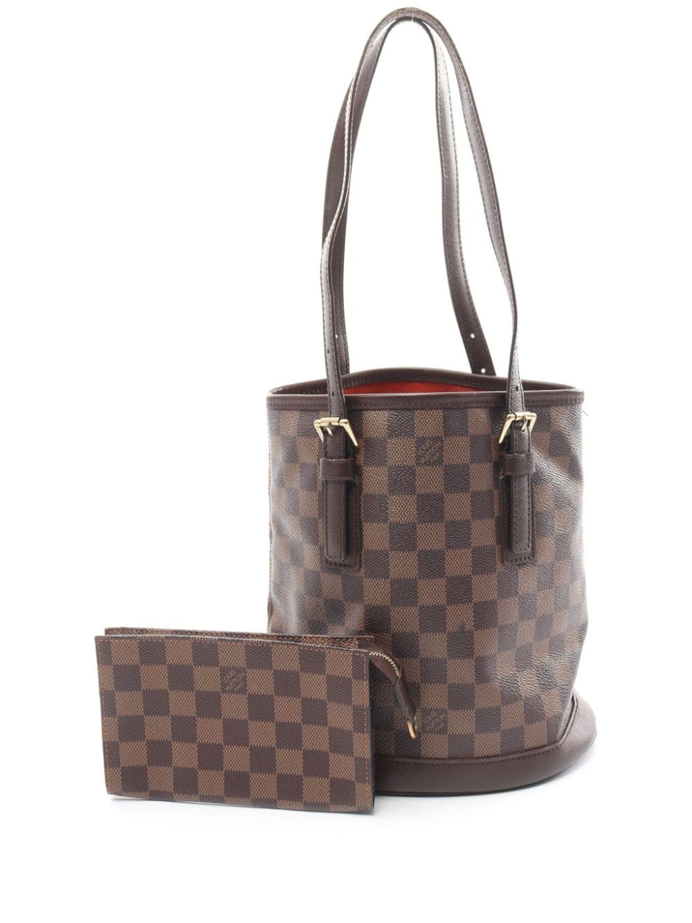 Pre-owned Louis Vuitton 2001 Marais Tote Bag In 褐色