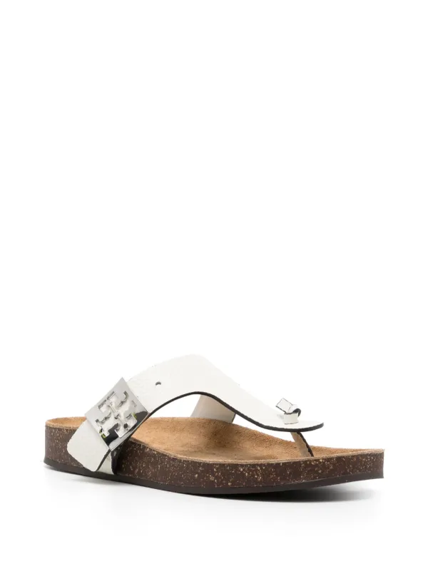 Tory Burch Mellow Thong Sandals White FARFETCH IN